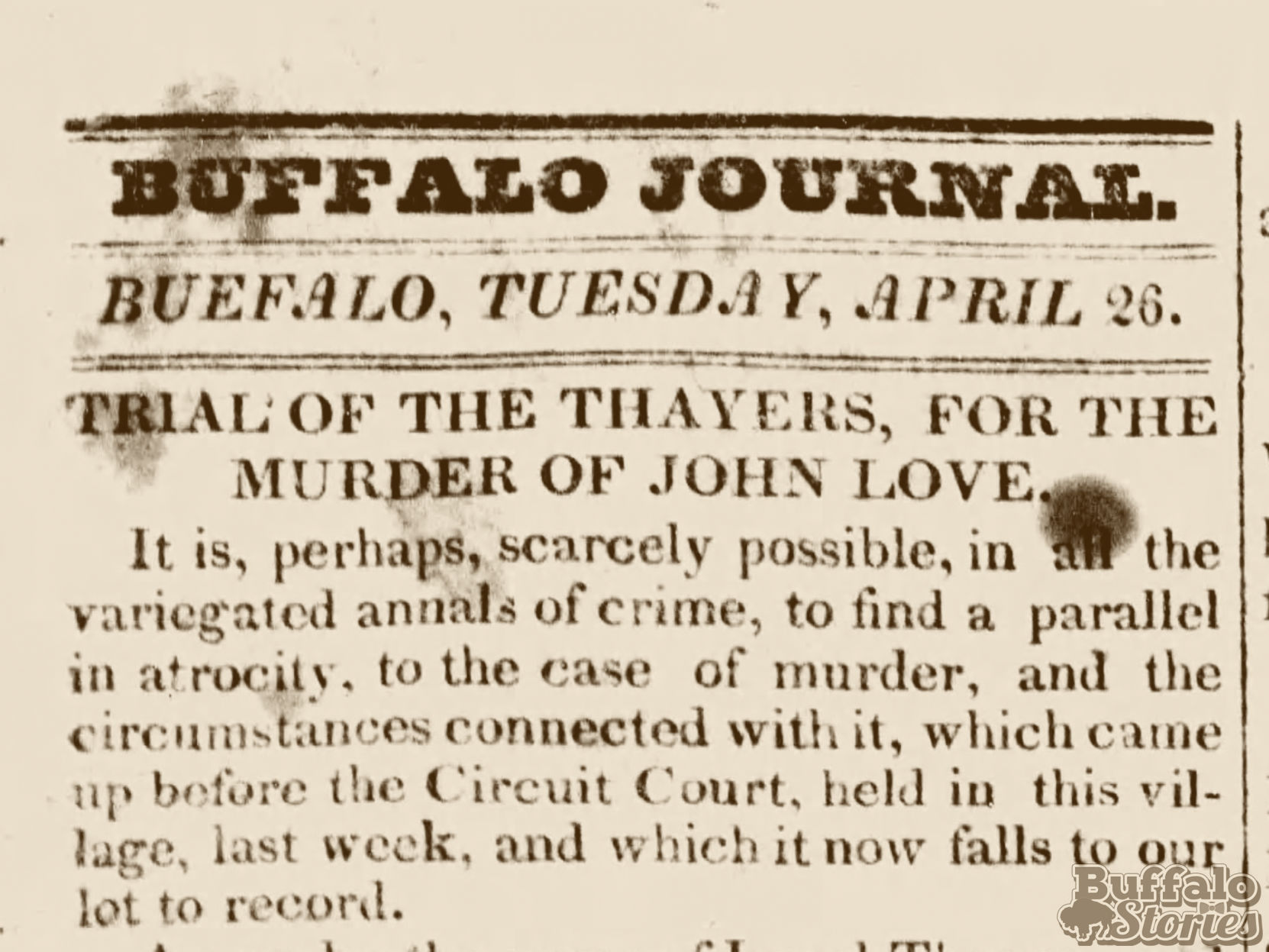 thayer trial article